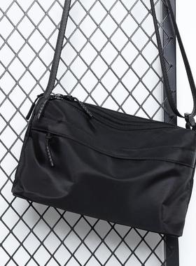 单肩包男斜挎包男女通用帆布小包高级感牛津布大容量防水休闲男包