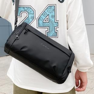 新款斜挎包男健身包男士运动包男款单肩包防水牛津布休闲旅行包潮