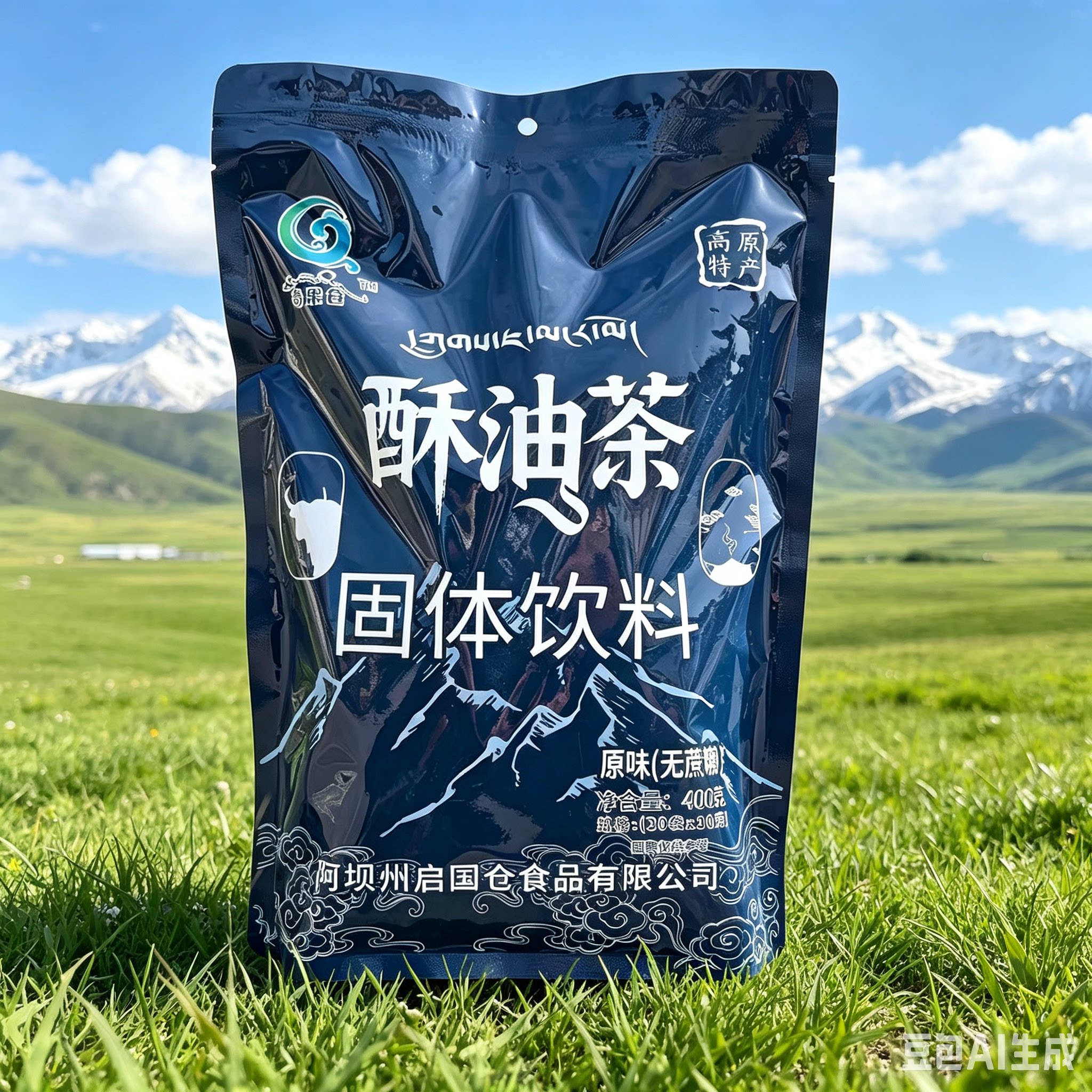 四川阿坝九寨沟川西特产奇果仓酥油茶青稞奶茶400g无蔗糖固体饮料