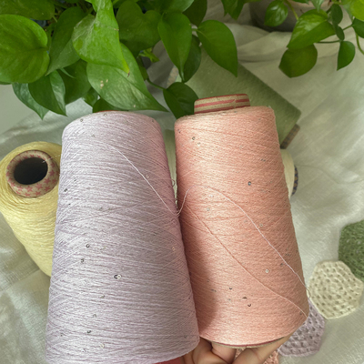 亚麻线闪丝亮片亚麻毛线夏季钩针