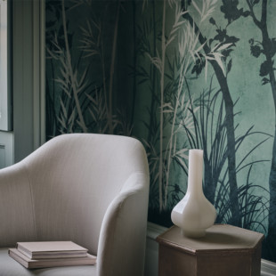 英国romo原装进口墙纸轻奢中国风Sayuri Wallcovering Hunter树木
