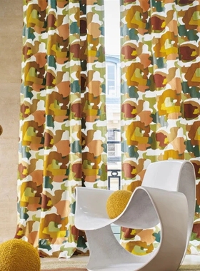 casamance法国进口面料Parade现代波西米亚刺绣窗帘百叶窗靠垫453