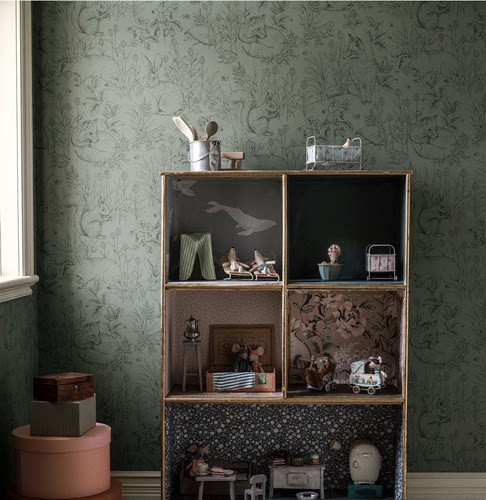 borastapeter瑞典现代男房间动物