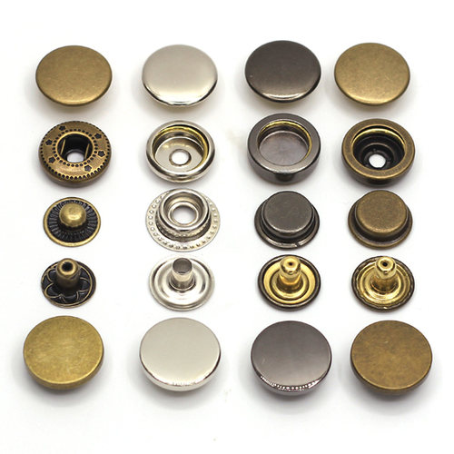 整套金属按扣四合扣牛仔裤扣子羽绒服暗扣衣服圆形钉扣子母摁扣