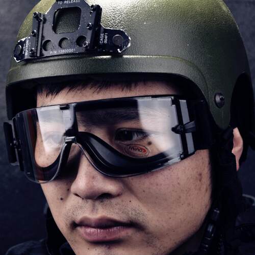 X800战术防风镜防护加厚镜片防弹户外夜视镜军版CS射击战术护目镜