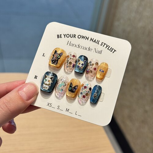 纯手工穿戴甲新款异域风情