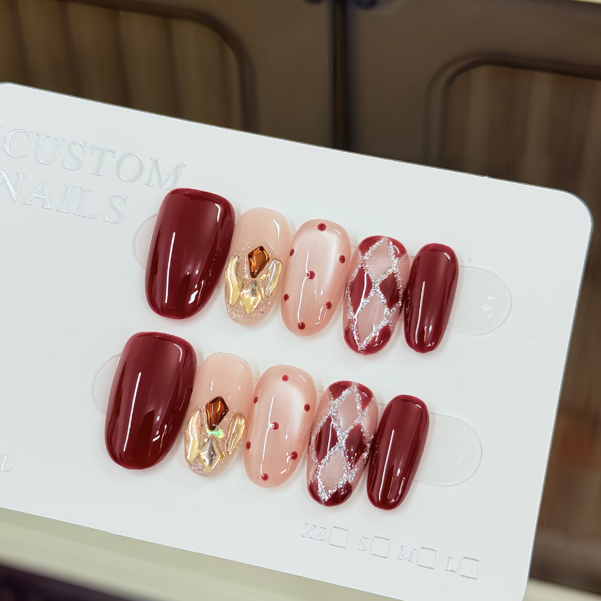 乌梅菱格气质显白氛围感穿戴甲