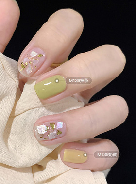 指甲油2024新款免烤快干亮面水性可撕拉裸色紫色蓝色绿色脚趾可用