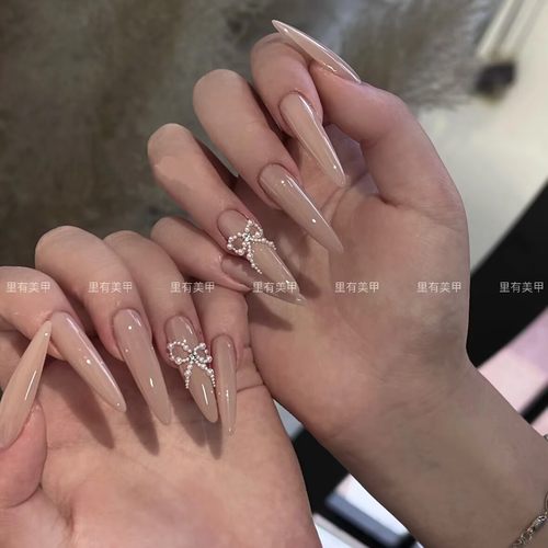 裸色气质轻奢纯手工穿戴甲