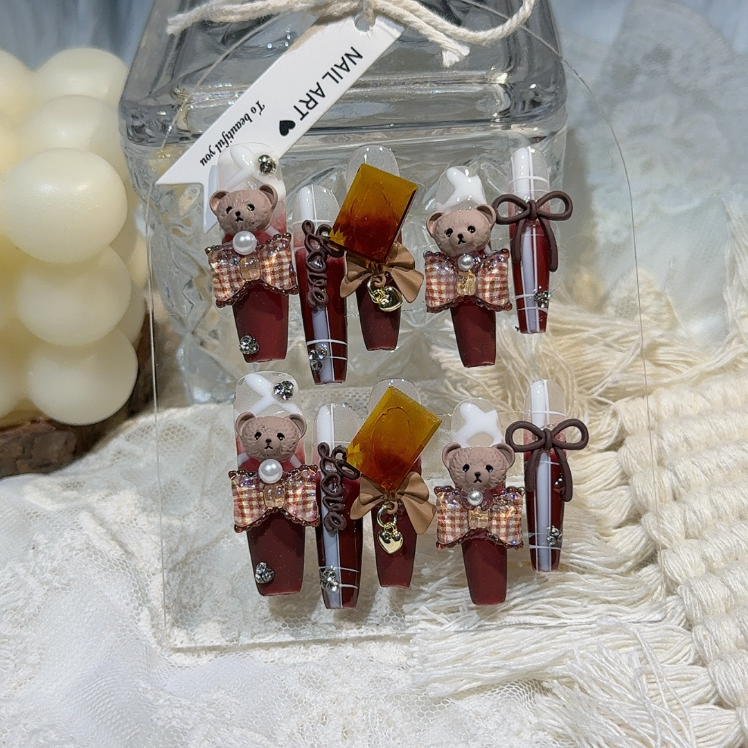 穿戴甲手工甲片美拉德