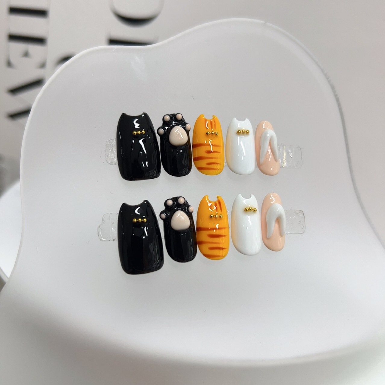 卡通小猫爪可爱立体童趣穿戴甲