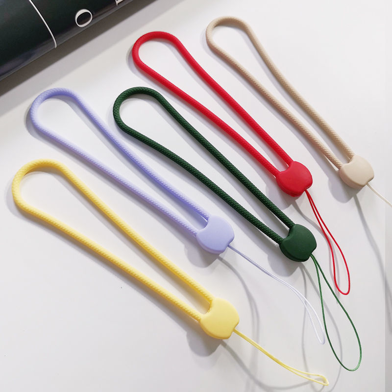 短款液态硅胶挂件手机挂绳