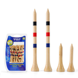 PGM高尔夫球钉竹TEE 调高刻度球tee长短款38-83mm球托球座30支/盒