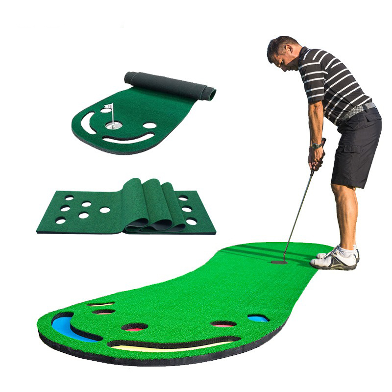 高尔夫推杆练习器坡度打击垫训练