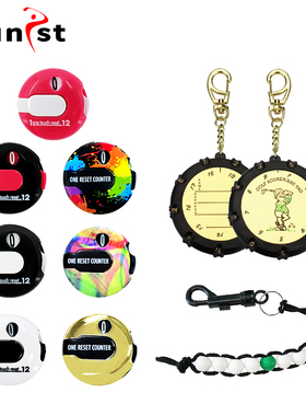 高尔夫帽夹计分器新款球帽手套夹计杆器炫彩多色记分器记杆器包邮