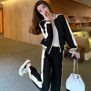 运动套装女春秋2023新款洋气减龄学生韩版宽松卫衣休闲两件套跑步