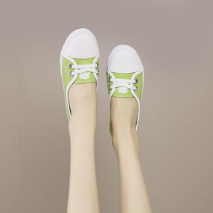 【清仓】【脚胖拍大一码】小白鞋女春款一脚蹬运动休闲女鞋真皮鞋