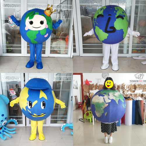 地球仪表演服玩偶卡通地球头套