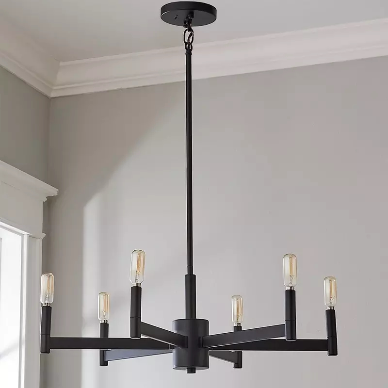 美式简约铁艺吊灯 复古客厅主灯设计师款卧室灯创意个性餐厅灯