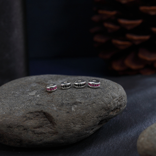 足银999药片DIY手串镶嵌款 药片配件文玩手串手持饰品手链项链隔珠