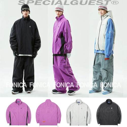 防水滑雪服SPECIALGUEST亮粉色