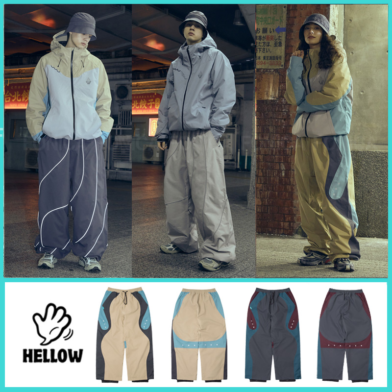 HELLOW滑雪裤单板宽松直筒防水