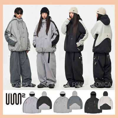 USS2韩国滑雪服防水连帽紫色