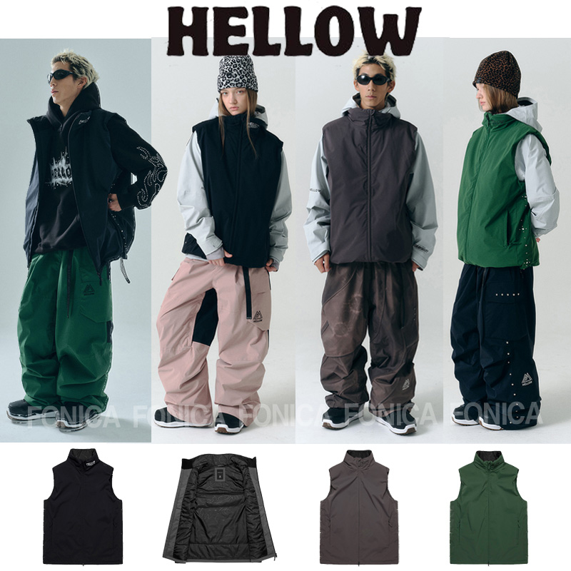HELLOW韩国马甲滑雪服防水保暖2L