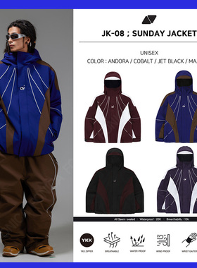 2526OVYO韩国滑雪服防水防风衣男女款单板双板拉链保暖连帽3L绿色