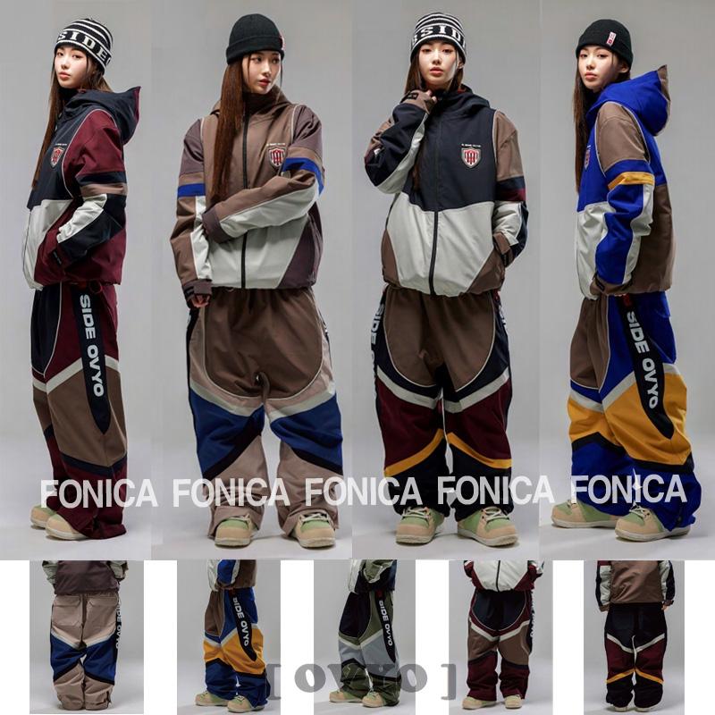 防水滑雪裤OVYO宽松休闲直筒