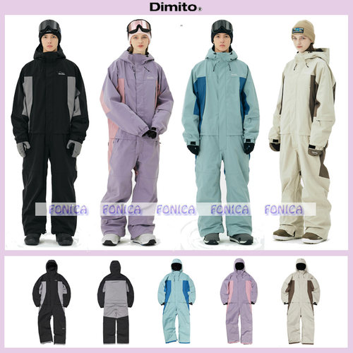 DIMITO连体滑雪服防水保暖耐磨