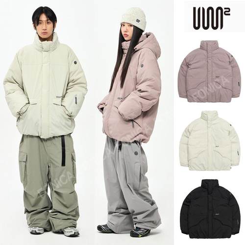 滑雪服USS2防水羽绒粉色保暖连帽