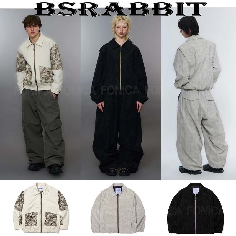 2627BSRABBIT韩国滑雪服单板男女款翻领开衫宽松灰色防水黑色新款