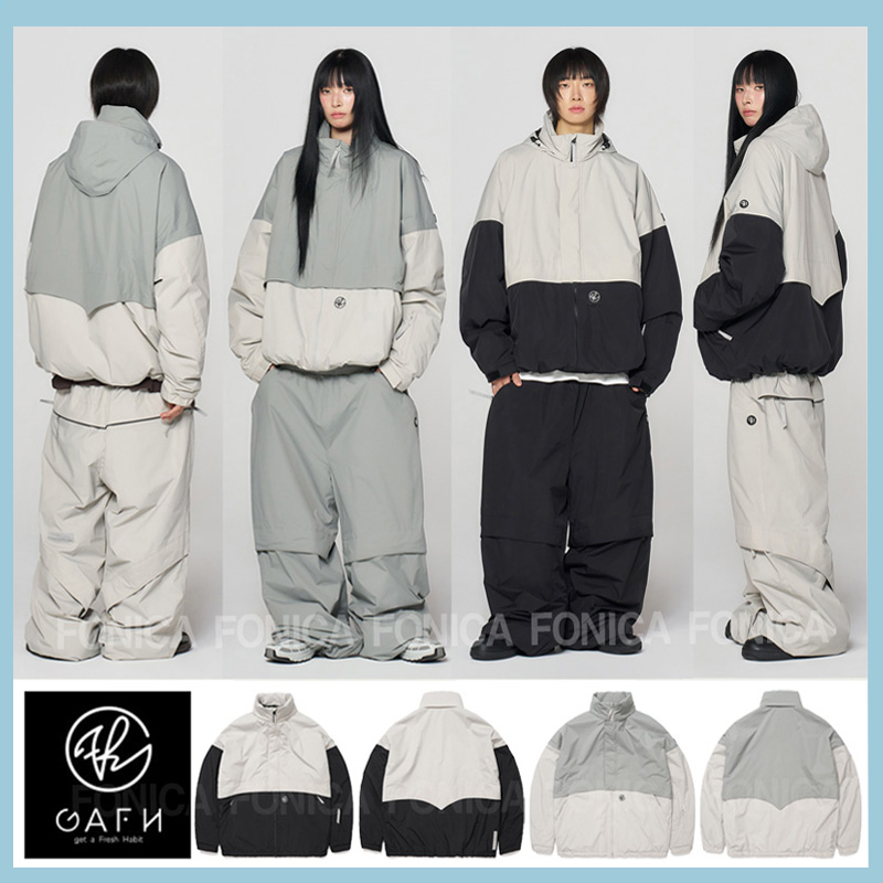 GAFH韩国滑雪服防水单板保暖加棉