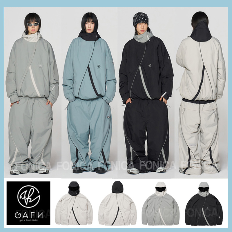 GAFH防水滑雪服防水保暖加棉单板