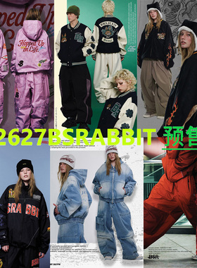 2627BSRABBIT韩国羽绒滑雪服防水防风衣男女款单板双板拉链