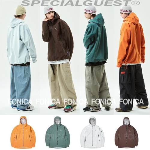 防水滑雪服SPECIALGUEST拉链连帽