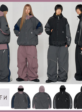 GAFH韩国滑雪服防水单板保暖加棉