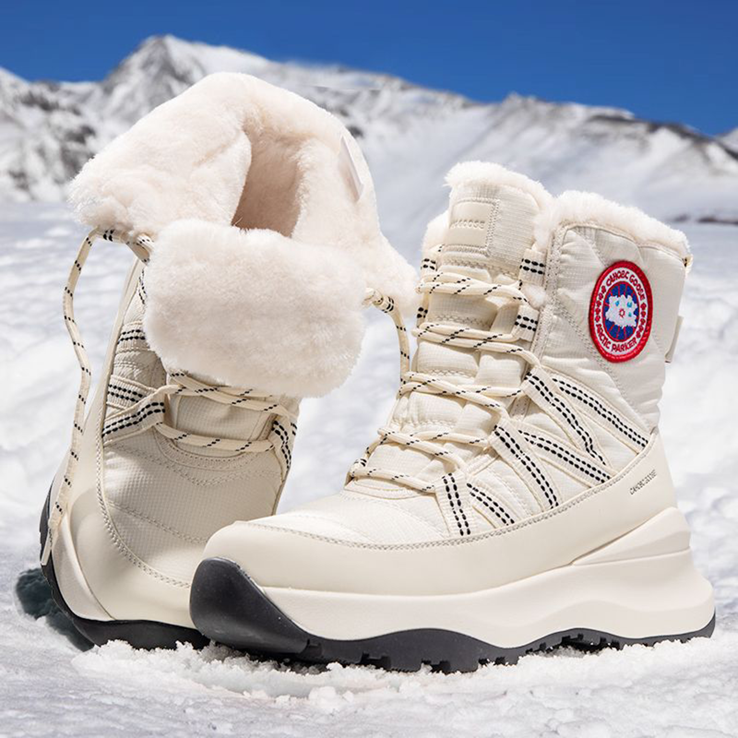 冬季雪地靴女加绒加厚东北户外防水防滑防寒零下20度保暖棉鞋棉靴