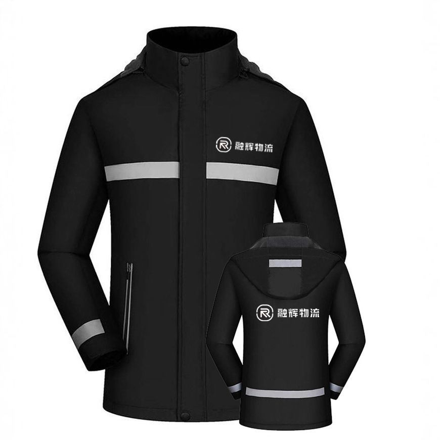 定制融辉物流外套工作服自定义冲锋衣广告衣服公司工人服装印字lo