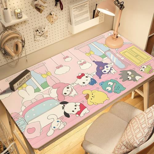 蜡笔小新学习桌垫防水卡通电脑办