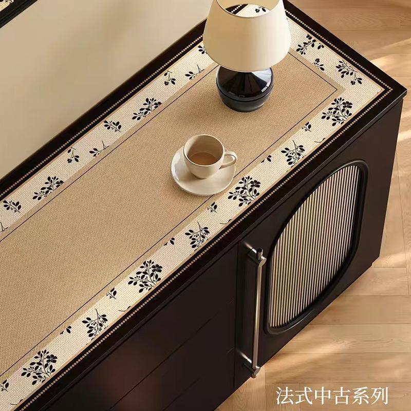 美式复古桌垫高级感防脏客厅电视