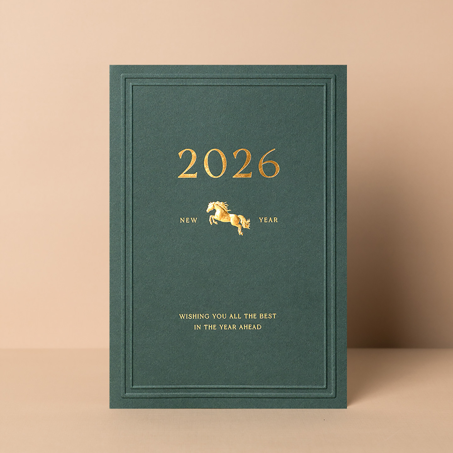 2026马创意新年贺卡定制商务企业送客户员工感恩节祝福卡片男女士