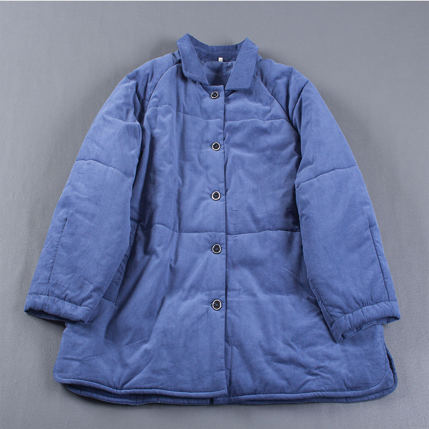 壹旧蓝色很显白保暖羽绒服