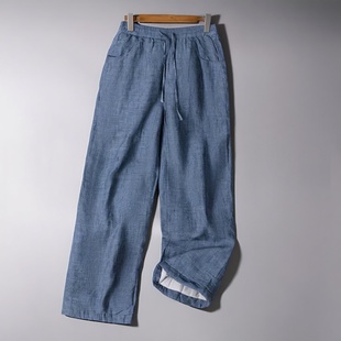 2025汉麻棉裤文艺百搭减龄填充3M雪丽棉休闲棉裤