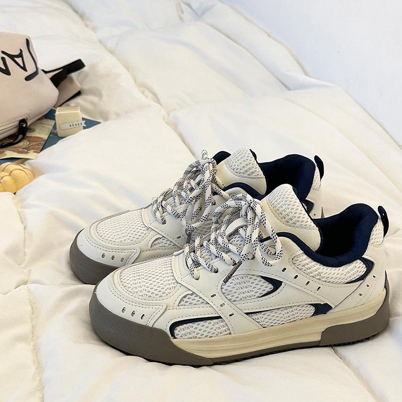 韩版学生百搭网面运动鞋软底板鞋