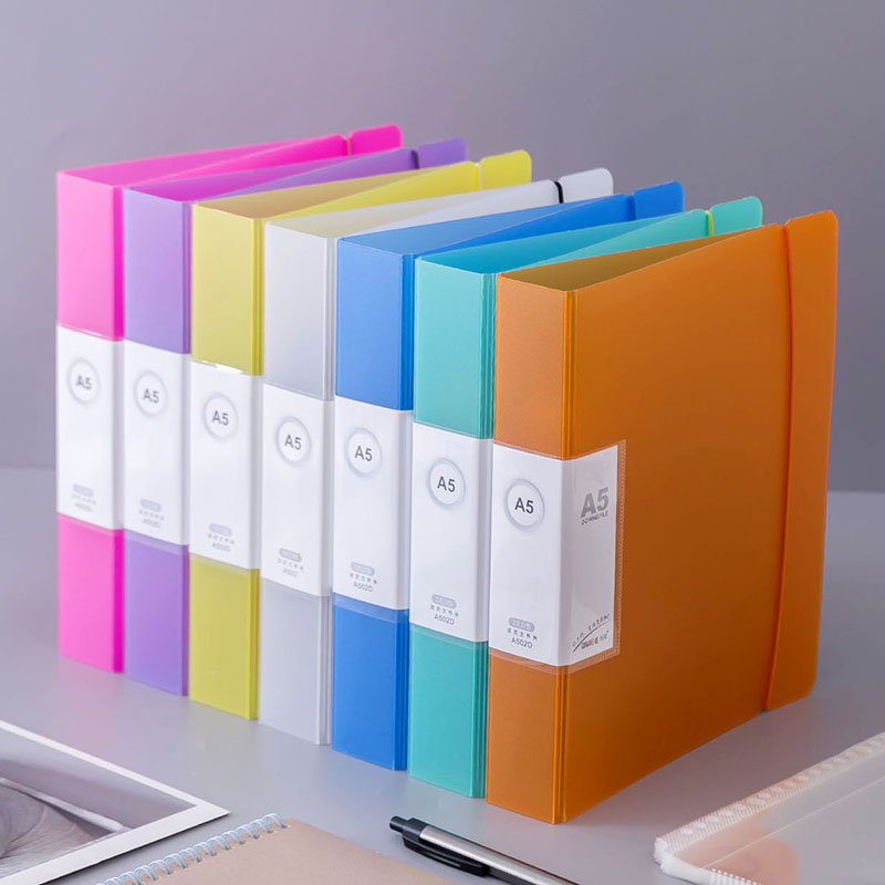 小号打孔办公票据夹插页袋定制