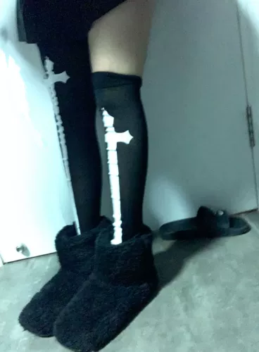 Funckfasss-evil wan sheng blade blade на коленные носки и длинные носки для волос