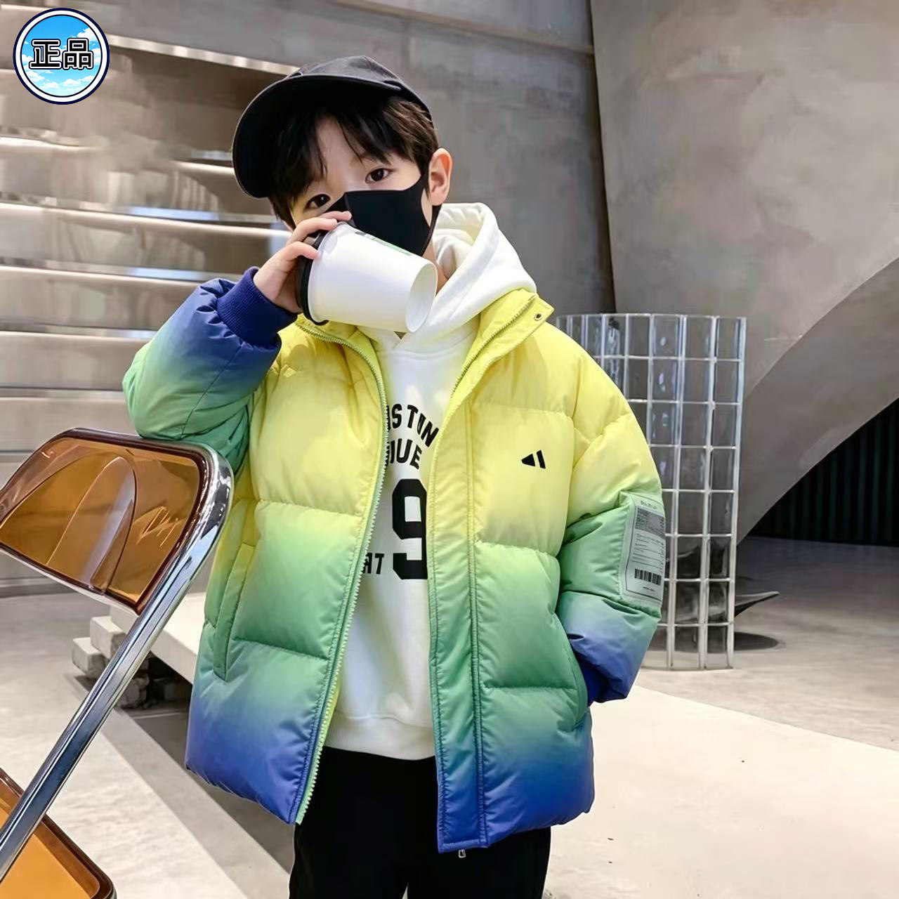 奥莱品牌儿童羽绒服男童冬季2026新款加厚保暖男孩面包服冬装外套