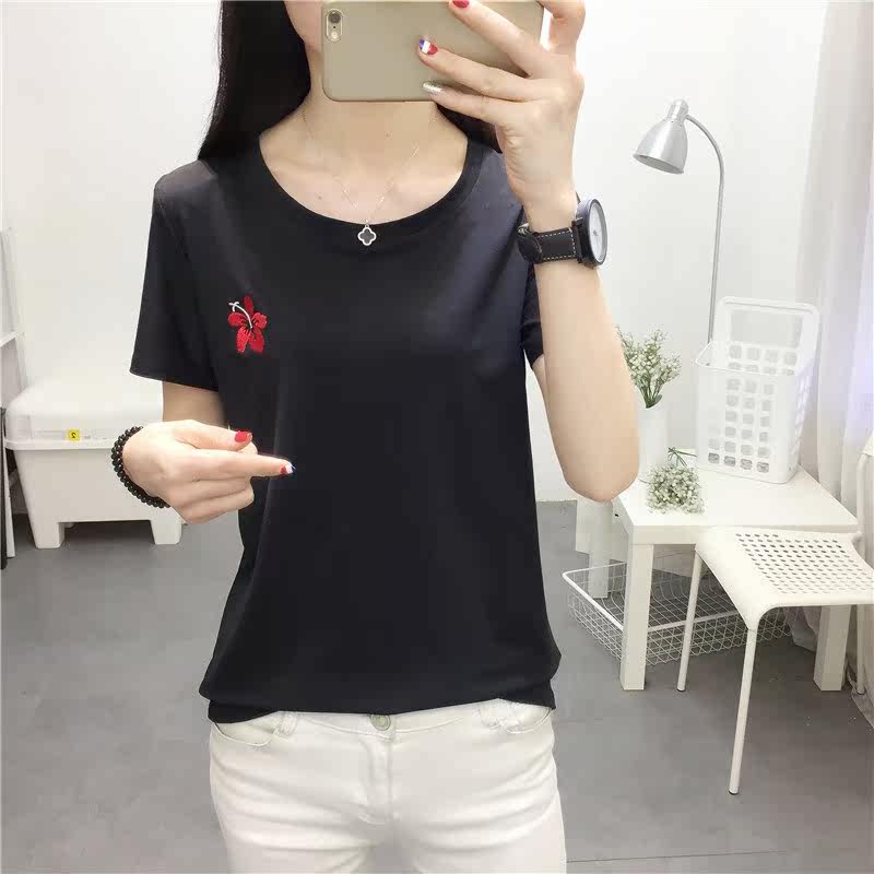 新款2018夏装韩版短袖时尚潮流BF风学生短袖t恤小清新上衣服潮|ruв категории Женская одежда, футболка - от Buy2taobao.com для оказания профессиональной услуги покупки агента Taobao
